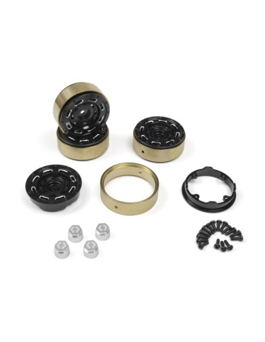 CC8 Aluminum Wheel 1.3in (Black-4pcs)
