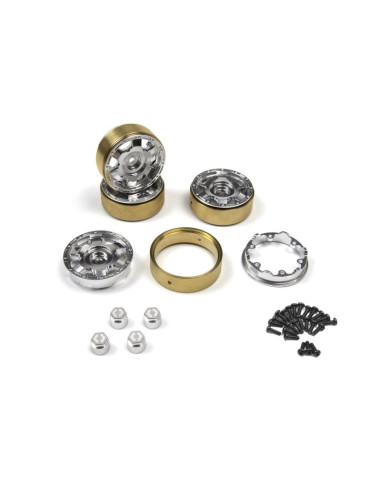 CC6 Aluminum Wheel 1.3in (Silver-4pcs)