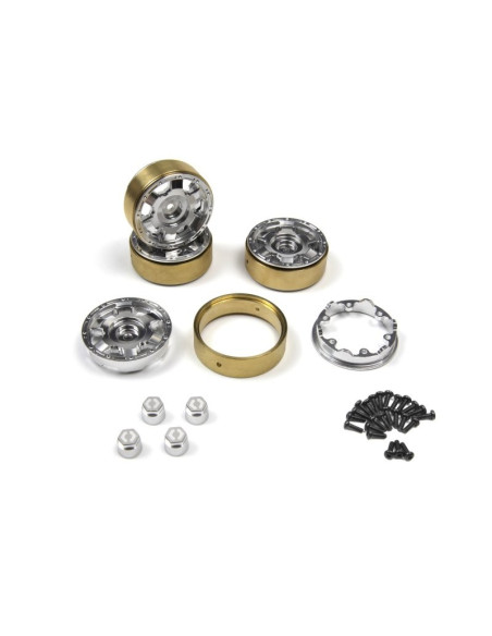 CC6 Aluminum Wheel 1.3in (Silver-4pcs)