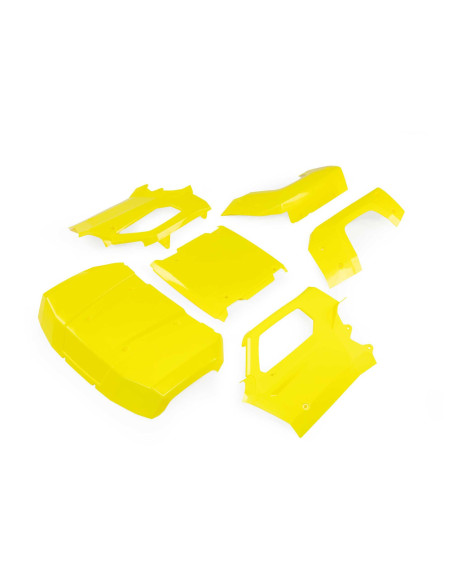 Losi Body Set Complete  Florescent Yellow: 5IVE-T 3.0
