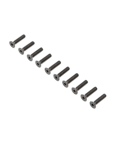 Losi Flat Head Screws  M4 x 20mm STL (10)