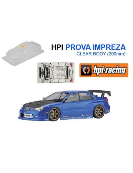 HPI17525 PROVA HPI IMPREZA CLEAR BODY (200mm)