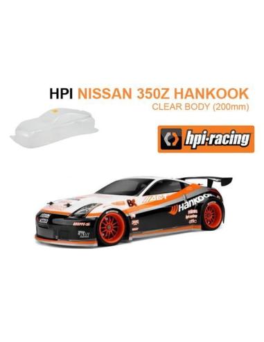 HPI103886 NISSAN 350Z HANKOOK CLEAR BODY (200mm)