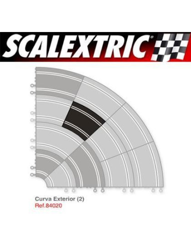 Curva Exterior de Scalextric (2u.)