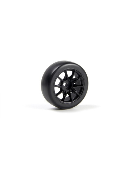 TSMK510 Drift Wheel-Tire Set 22x11mm (Black-4pcs)