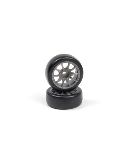 TSMK510 Drift Wheel-Tire Set 22x11mm (Grey-4pcs)