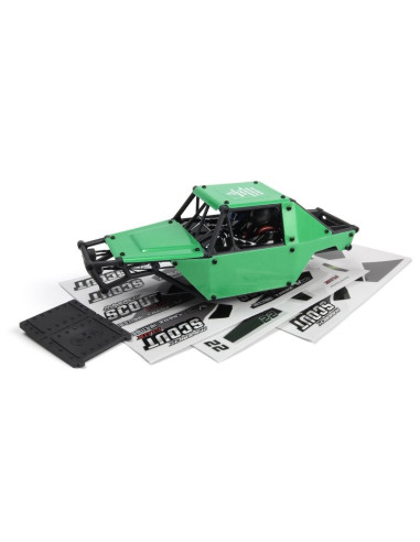Scout24 1-24th Rock Crawler Printed Body  Green