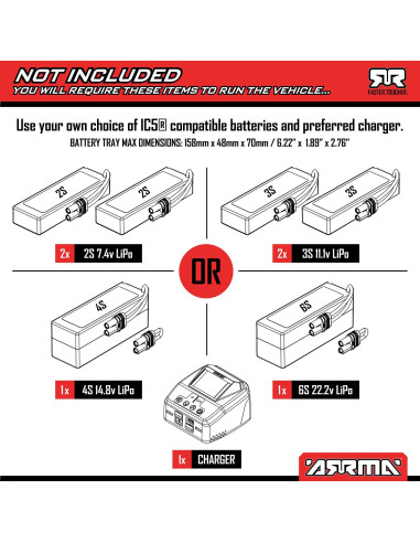 ARRMA 1-7 MOJAVE 6S EXB 4X4 RTR Brushless...