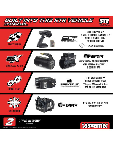 ARRMA 1-7 MOJAVE 6S EXB 4X4 RTR Brushless...