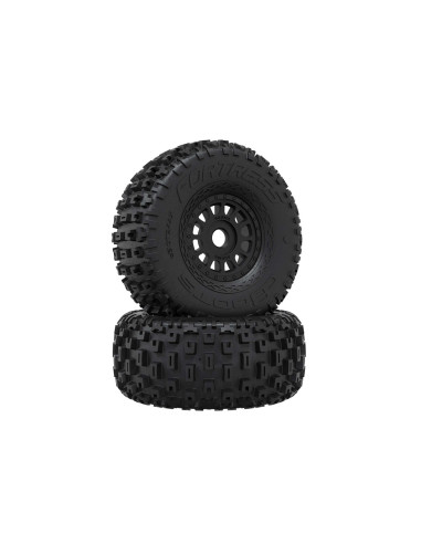 ARRMA dBOOTS 'FORTRESS' Tire Set Glued  Black...