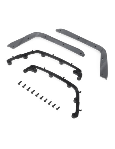 Axial Front Fenders  Gray  Jeep JT: SCX10 III...