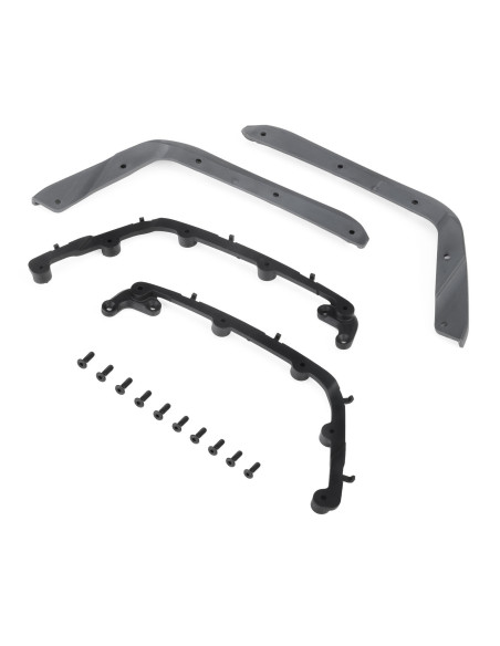 Axial Front Fenders  Gray  Jeep JT: SCX10 III MotoBilt