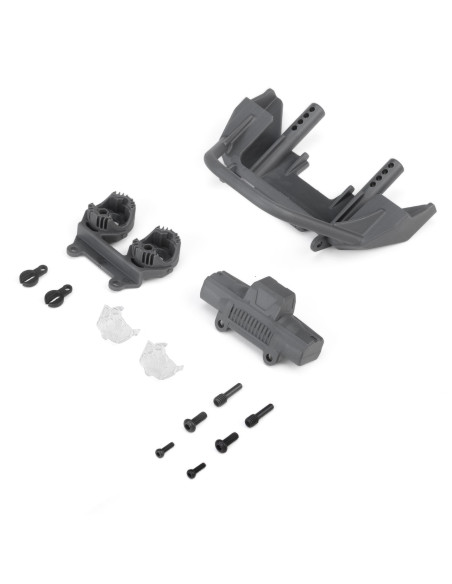 Axial Front Bumper Set  Gray  Jeep JT: SCX10 III MotoBilt