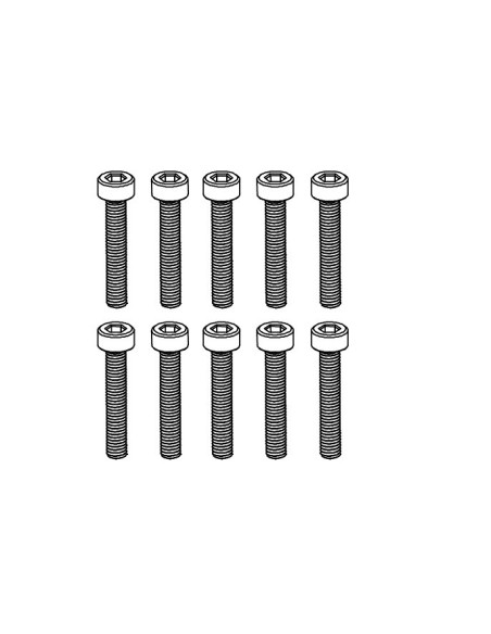 Cup Head Hex Screw M3*18 (10)