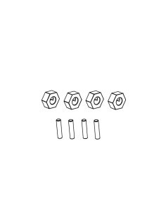 Wheel Hex Hubs (4)