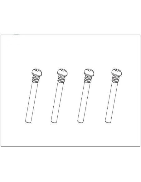 Round Head Partial Thread Screw 2*15 (4)