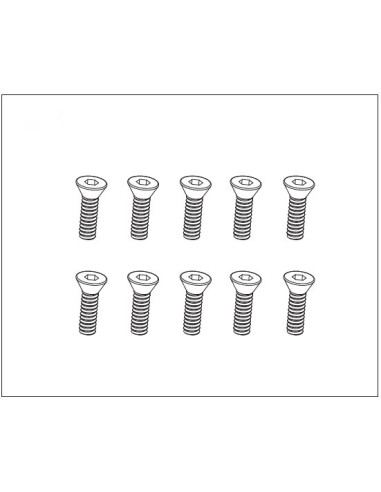 Countersunk Screw 2*6 (10)