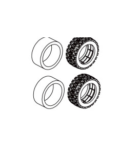 SC Tire & Sponge Set (2)