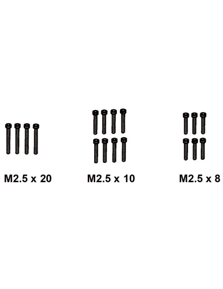 Cup Head Hex Screw M2.5*8-10-20 (18)