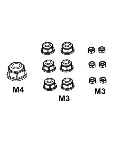 Nut Set M3 - M4
