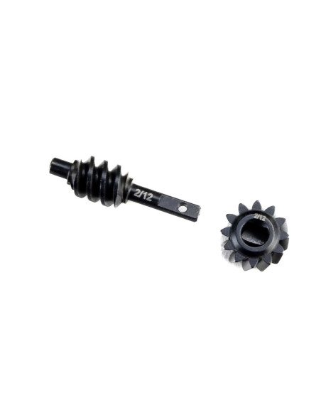 Axial Steel Ring-Pinion Worm Gear  2-12T  Axle: SCX30