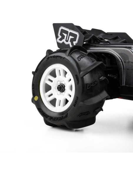 Pro-Line Racing 1-16 Dumont Front-Rear Paddle Tires Mounted 12mm White Split Six (2): ARRMA MINI KRATON