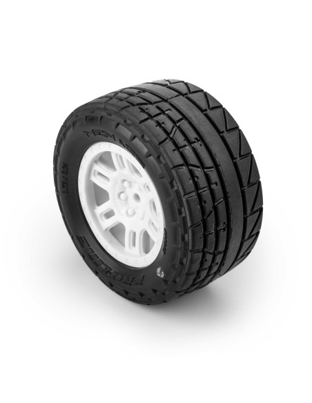Pro-Line Racing 1-16 Menace Front-Rear Street Tires Mounted 12mm White Split Six (2): ARRMA MINI KRATON