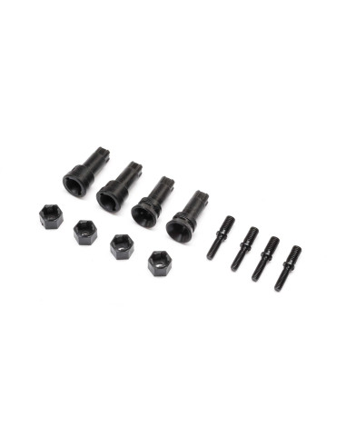 Losi Wheel Axle & Hex Set: NASCAR