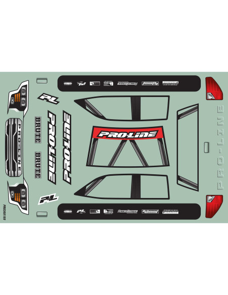 Pro-Line Racing 1-16 Pre-Cut Brute Clear Body: Traxxas Mini Maxx