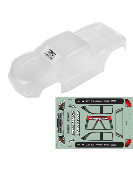 Pro-Line Racing 1-16 Pre-Cut Brute Clear Body: Traxxas Mini Maxx