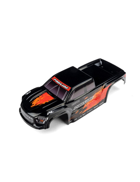 Pro-Line Racing 1-16 Pre-Cut Truck Body Tough Color Black: Traxxas Mini Maxx