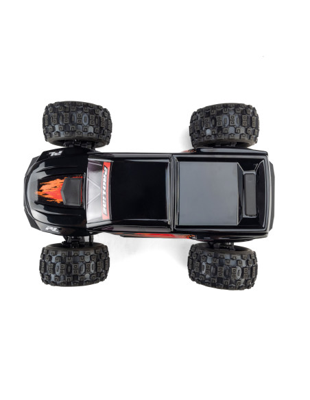 Pro-Line Racing 1-16 Pre-Cut Truck Body Tough Color Black: Traxxas Mini Maxx