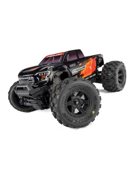 Pro-Line Racing 1-16 Pre-Cut Truck Body Tough Color Black: Traxxas Mini Maxx