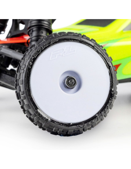 Pro-Line Racing 1-24 Wedge Front and Prism Rear Carpet Tires Mounted 7mm  White (4): Losi Micro-B