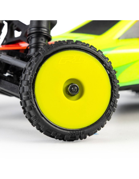 Pro-Line Racing 1-24 Wedge Front and Prism Rear Carpet Tires Mounted 7mm  Yellow (4): Losi Micro-B