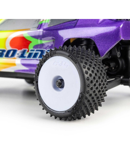 Pro-Line Racing 1-28 Prism Front-Rear Carpet Tires Mounted 7mm  White (4): Losi Micro-T