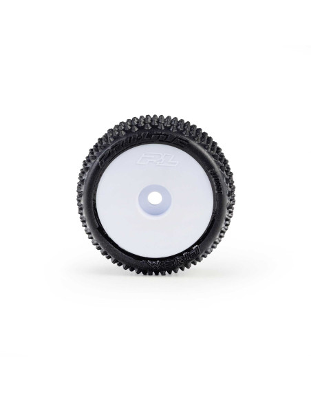 Pro-Line Racing 1-28 Prism Front-Rear Carpet Tires Mounted 7mm  White (4): Losi Micro-T