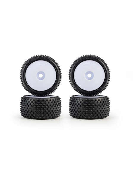 Pro-Line Racing 1-28 Prism Front-Rear Carpet Tires Mounted 7mm  White (4): Losi Micro-T