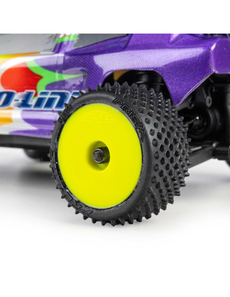 Pro-Line Racing 1-28 Prism Front-Rear Carpet Tires Mounted 7mm  Yellow (4): Losi Micro-T