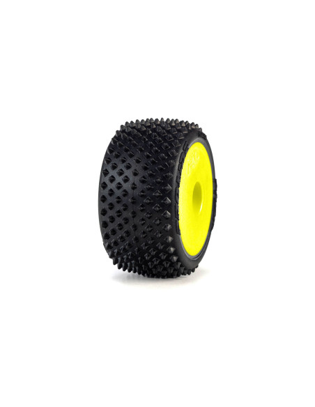 Pro-Line Racing 1-28 Prism Front-Rear Carpet Tires Mounted 7mm  Yellow (4): Losi Micro-T