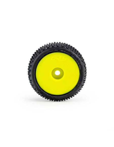 Pro-Line Racing 1-28 Prism Front-Rear Carpet Tires Mounted 7mm  Yellow (4): Losi Micro-T