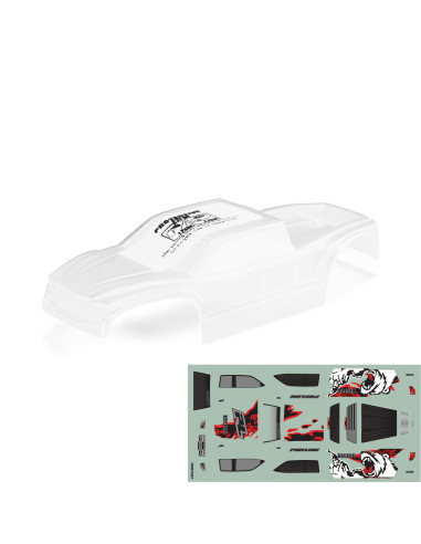 Pro-Line Racing 1-30 Pre-Cut Brute Body  Clear:...