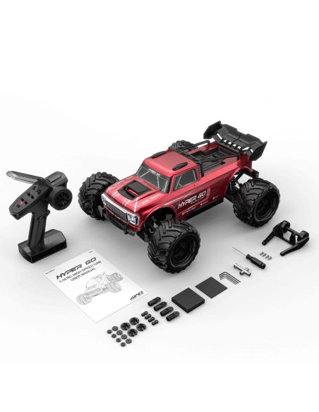 MJX Hyper GO 10210 Truck 1/10 Brushless 4WD RTR Rojo