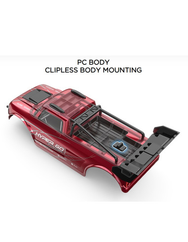 MJX Hyper GO 10210 Truck 1/10 Brushless 4WD RTR...