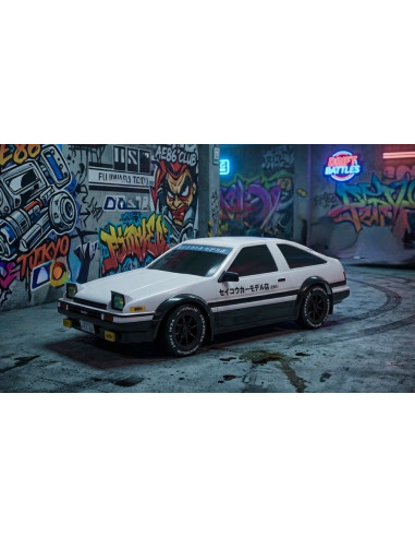 1:43 4WD Drift-Race Car AE86 TRUEND RTR - white