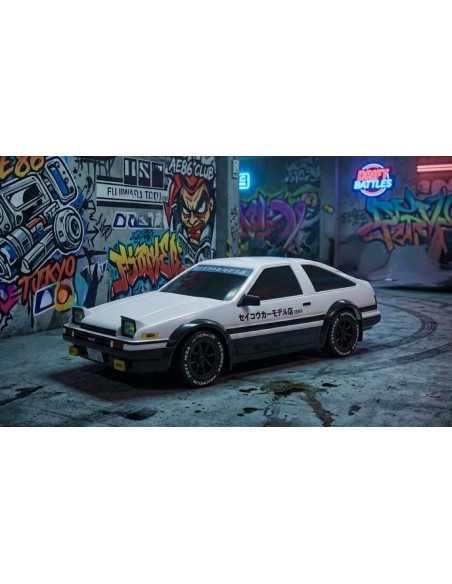 1:43 4WD Drift-Race Car AE86 TRUEND RTR - white