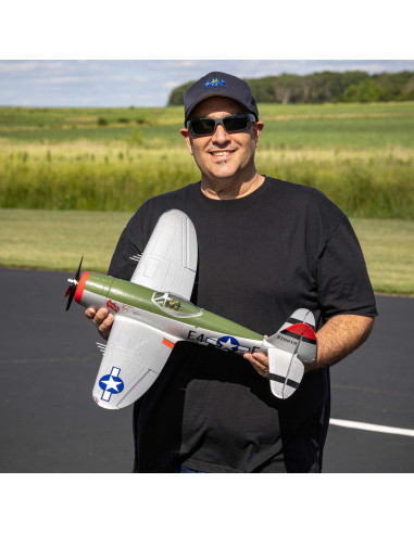 E-flite Micro P-47 Thunderbolt 625mm BNF Basic...