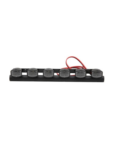 Barra de luces 6 focos cuadrados para Crawler 1/10