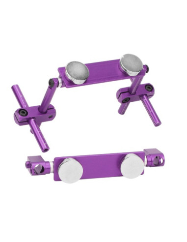 Soportes carrocería magnéticos en aluminio (Lila)