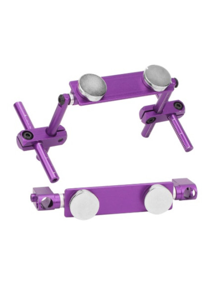 Soportes carrocería magnéticos en aluminio (Lila)